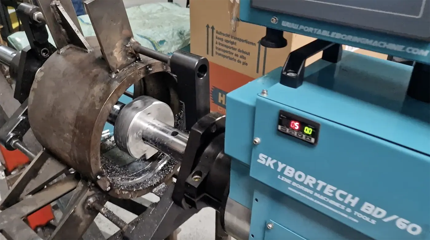 mobile line boring machine