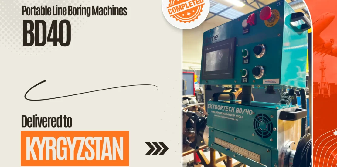 BD 40 Portable Line Boring Machine Delivered to Kyrgyzstan