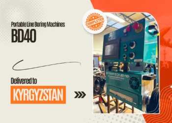 BD 40 Portable Line Boring Machine Delivered to Kyrgyzstan
