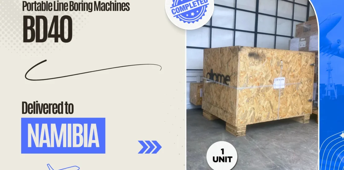 bd 40 portable line boring machine shipped to namibia