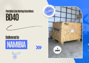 bd 40 portable line boring machine shipped to namibia